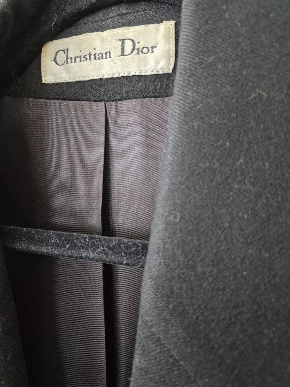 💕Dior VTG Black Wool Blazer with Gold CD Buttons - Size 4💕